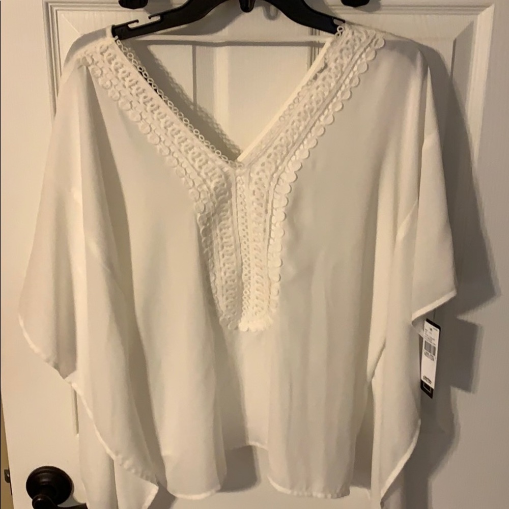 A. BYER poncho Top NWT